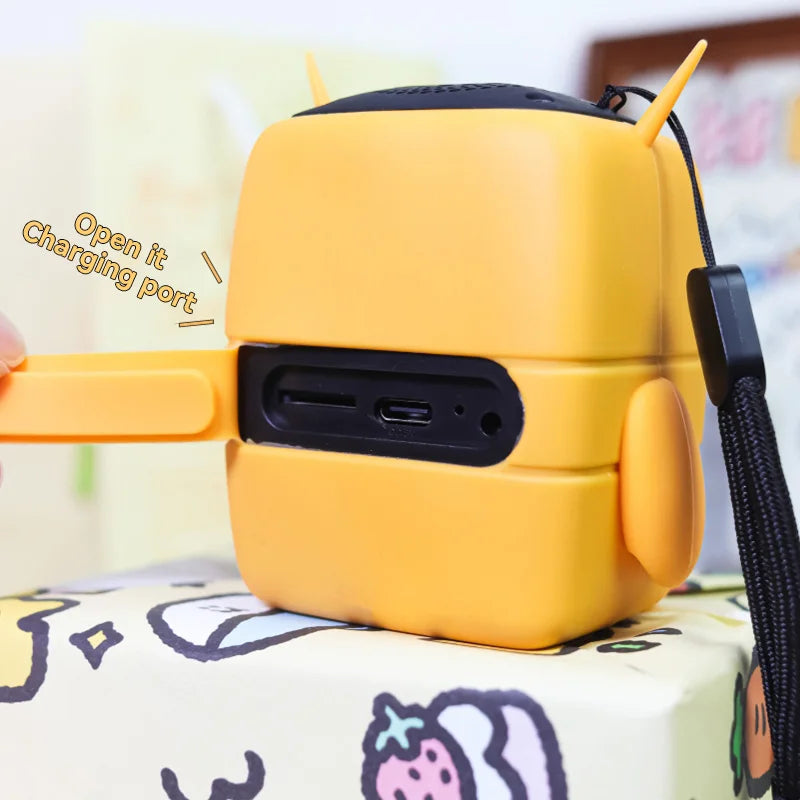 Buho Altavoz Bluetooth inalámbrico TK-200, minialtavoces portátiles impermeables IP65, compatible con tarjeta de memoria, estéreo HiFi, altavoces de graves pesados-MovilExpressShop