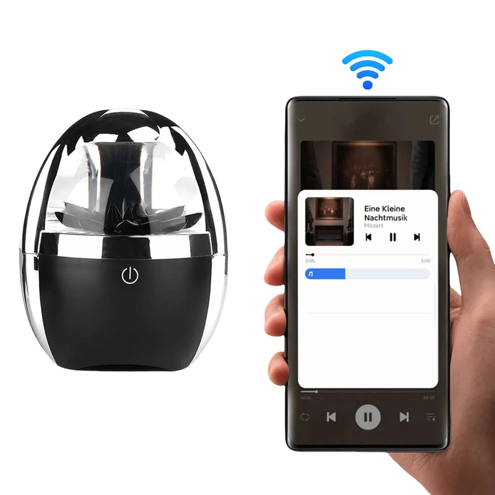 Altavoz Ferrofluid con luz ajustable de 4 colores, altavoz BT Ferrofluid de baile, altavoz portátil, regalos de cumpleaños para hombres y mujeres