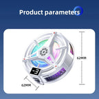 Nuevo TL07 Semiconductor móvil magnético/clip trasero PUBG enfriador 5V/3A ventilador de refrigeración por congelación radiador con pantalla Digital de temperatura-MovilExpressShop