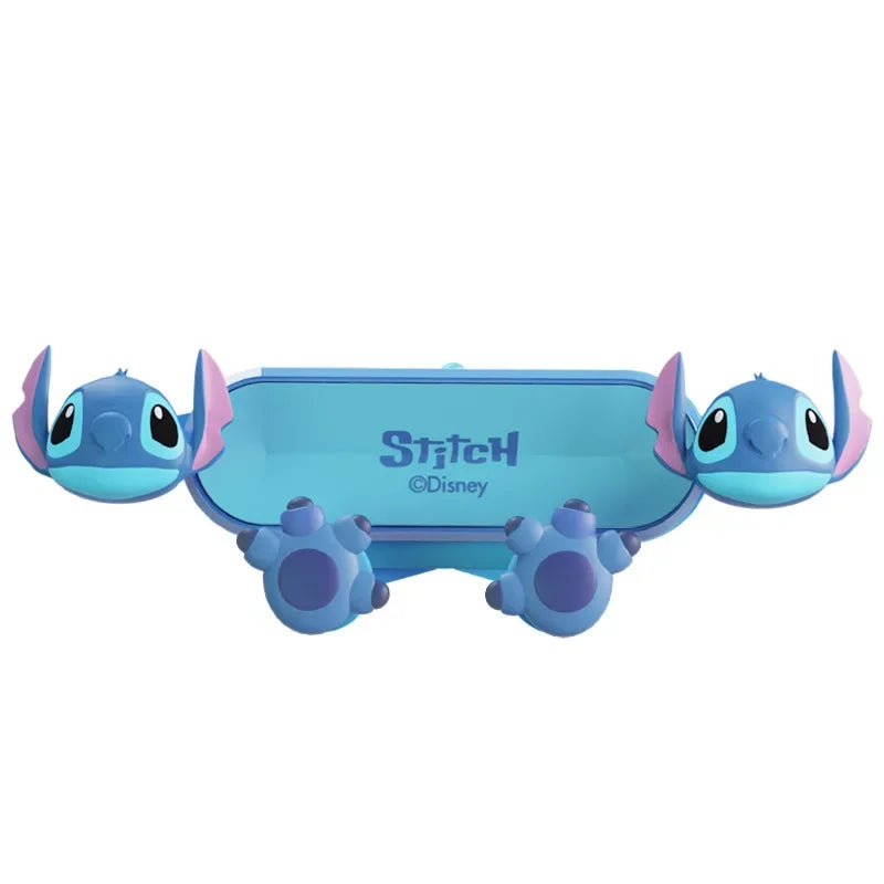 Soporte de teléfono de coche Disney Stitch para soporte GPS soporte de dibujos animados antideslizante a prueba de golpes soporte giratorio accesorios móviles