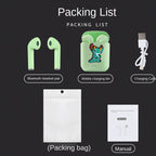 Disney TWS i7 Mini 2 auriculares inalámbricos Bluetooth 5,0 auriculares mate Macaron auriculares manos libres con micrófono caja de carga auriculares-MovilExpressShop