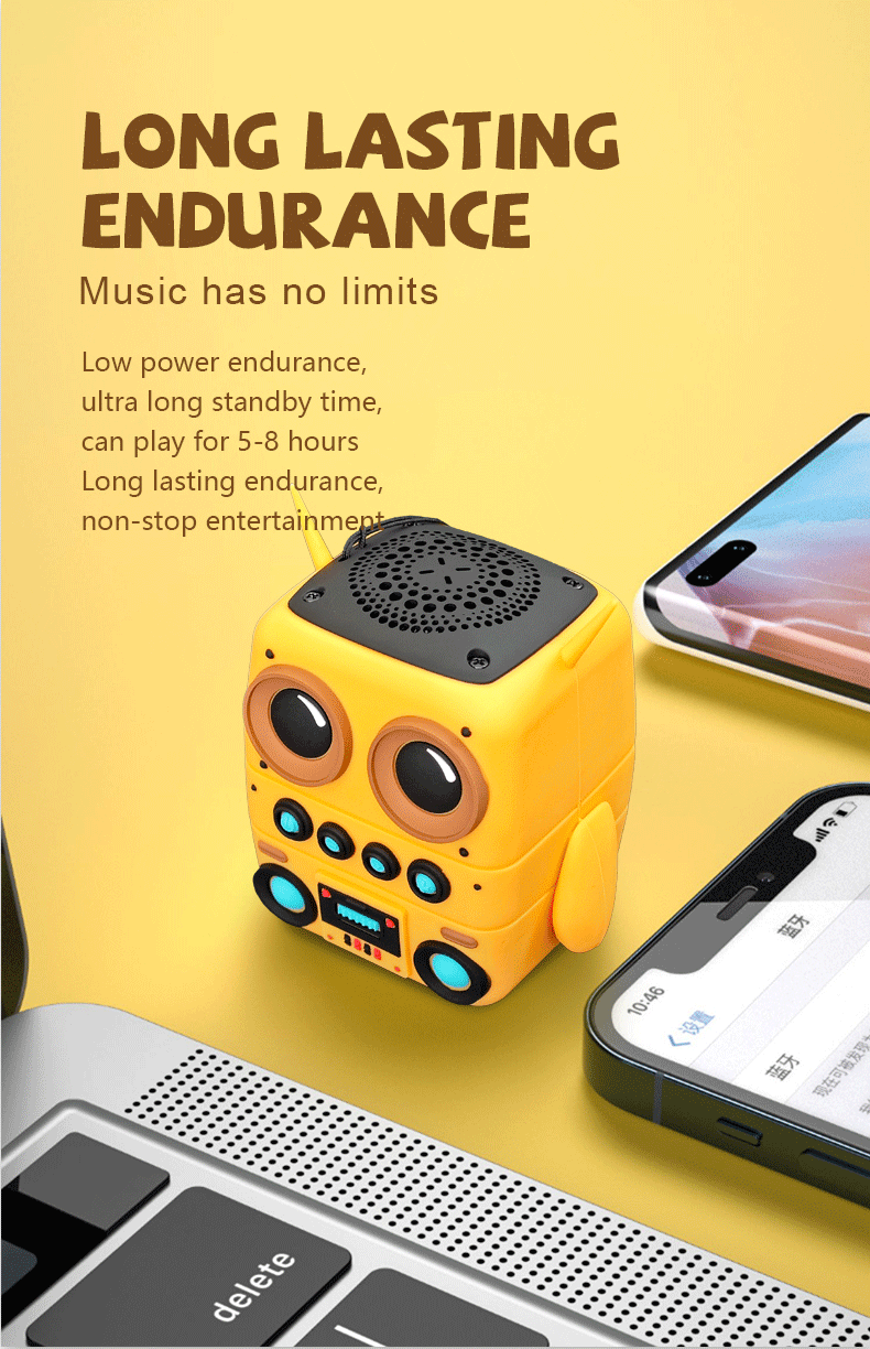 Buho Altavoz Bluetooth inalámbrico TK-200, minialtavoces portátiles impermeables IP65, compatible con tarjeta de memoria, estéreo HiFi, altavoces de graves pesados-MovilExpressShop
