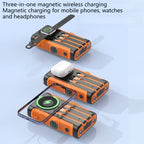 Banco de energía Solar de 50000mAh, Banco de energía de Camping con carga inalámbrica magnética de 22,5 W con Cables, batería externa para todo tipo de dispositivos-MovilExpressShop