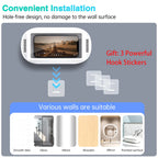 Soporte para teléfono de ducha mejorado, resistente al agua con orificio para altavoz, soporte para teléfono de ducha Screentouch, funda para baño, bañera, cocina-MovilExpressShop