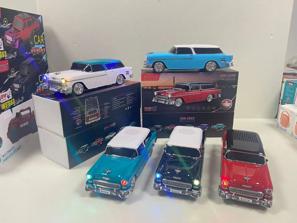 Altavoz Bluetooth WSTER WS-1955 Retro Sedan-MovilExpressShop