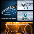 Gafas inteligentes Bluetooth, reconocimiento de objetos, traducción AI, con cámara para tomar fotos, asistente de voz, llamadas y música-MovilExpressShop