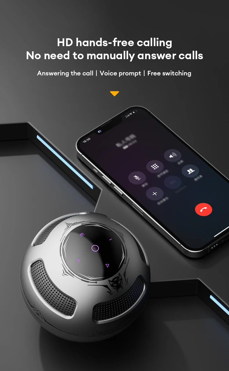 TRANSFORMERS TF-Y17 Altavoz portátil Altavoz Bluetooth inalámbrico de larga resistencia Sonido estéreo Caja de sonido multifuncional-MovilExpressShop