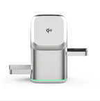 Soporte cargador inalámbrico magnético 3 en 1, cargador rápido, carga rápida inteligente para Samsung iPhone 12-16 HUAWEI iWatch AirPods