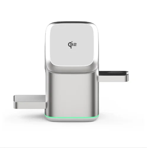 Soporte cargador inalámbrico magnético 3 en 1, cargador rápido, carga rápida inteligente para Samsung iPhone 12-16 HUAWEI iWatch AirPods