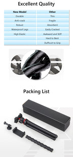 WEYLLAN DT45 Mini trípode de escritorio Control remoto carga máxima 2kg soporte portátil para cámara GoPro iPhone Xiaomi Huawei-MovilExpressShop