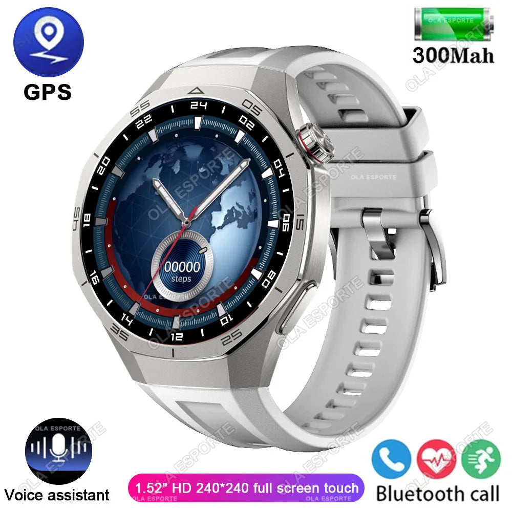 Reloj inteligente GT5 Pro, reloj deportivo GPS para hombres y mujeres, pantalla táctil AMOLED, llamadas telefónicas Bluetooth, reloj inteligente de pulsera resistente al agua para Fitness