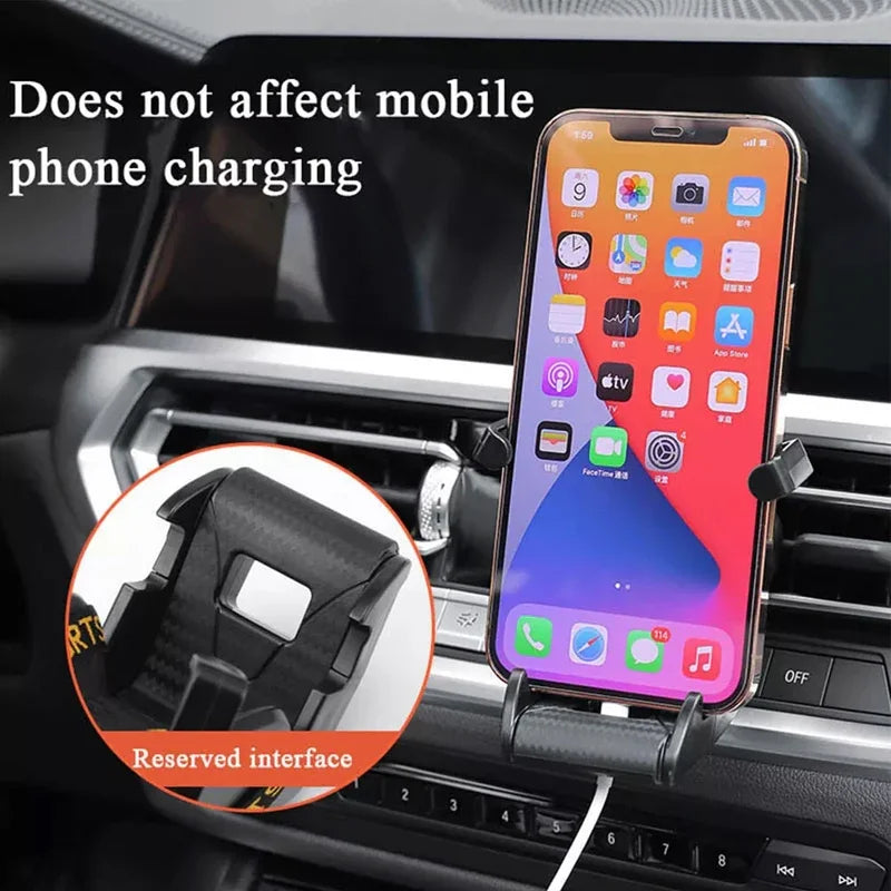 Soporte para teléfono de coche forma de asiento de carreras, soporte con ventosa para teléfono inteligente, soporte para móvil en coche para Iphone y Android