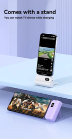 Mini cápsula 50000mAh banco de energía de alta capacidad batería externa de carga rápida inalámbrica portátil para iPhone Huawei Samsung