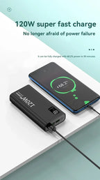 VIVO 120W Power Bank 50000mAh alta capacidad carga rápida Powerbank cargador de batería portátil para iPhone Samsung Huawei etc...-MovilExpressShop