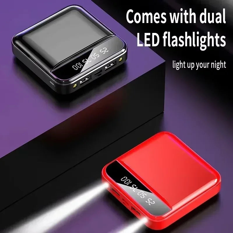 Xiaomi-Mini banco de energía de gran capacidad, 30000mah, carga súper rápida, Cable incorporado, batería externa portátil para Samsung y iPhone-MovilExpressShop