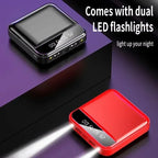 Xiaomi-Mini banco de energía de gran capacidad, 30000mah, carga súper rápida, Cable incorporado, batería externa portátil para Samsung y iPhone-MovilExpressShop