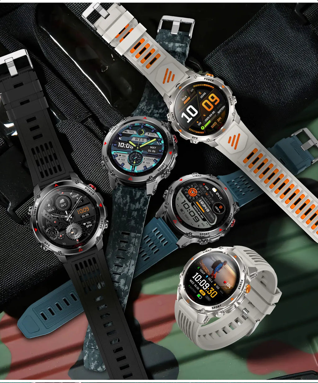 GUHUAVMI 2025 – Smartwatch Deportivo Grado Militar-MovilExpressShop