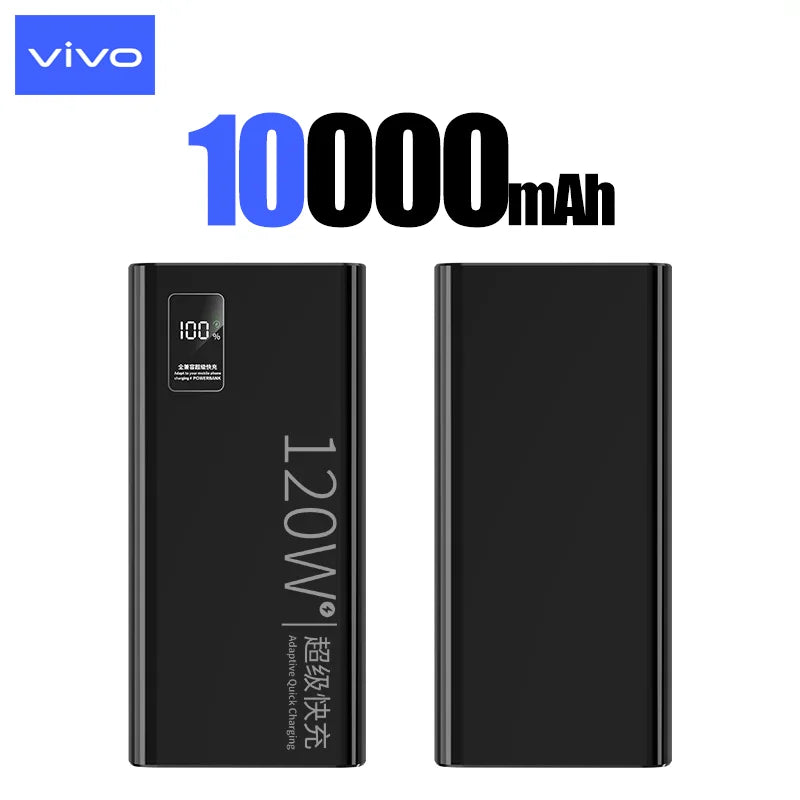 VIVO 120W Power Bank 50000mAh alta capacidad carga rápida Powerbank cargador de batería portátil para iPhone Samsung Huawei etc...-MovilExpressShop