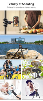 WEYLLAN DT45 Mini trípode de escritorio Control remoto carga máxima 2kg soporte portátil para cámara GoPro iPhone Xiaomi Huawei-MovilExpressShop