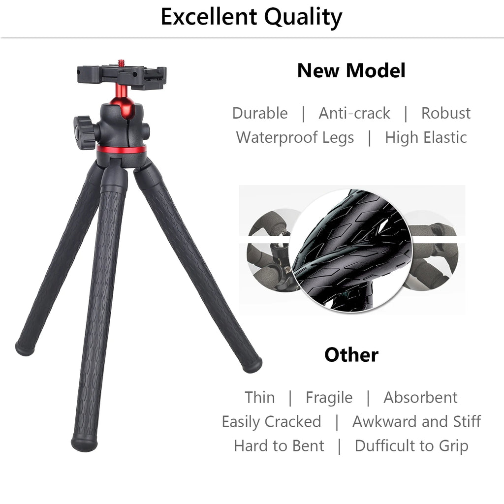 WEYLLAN DT45 Mini trípode de escritorio Control remoto carga máxima 2kg soporte portátil para cámara GoPro iPhone Xiaomi Huawei-MovilExpressShop