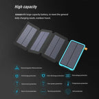 Xiaomi Solar Power Bank 20000mAh con 4 paneles solares cargador inalámbrico Powerbank para iPhone 15 Huawei Xiaomi Samsung Poverbank caliente-MovilExpressShop