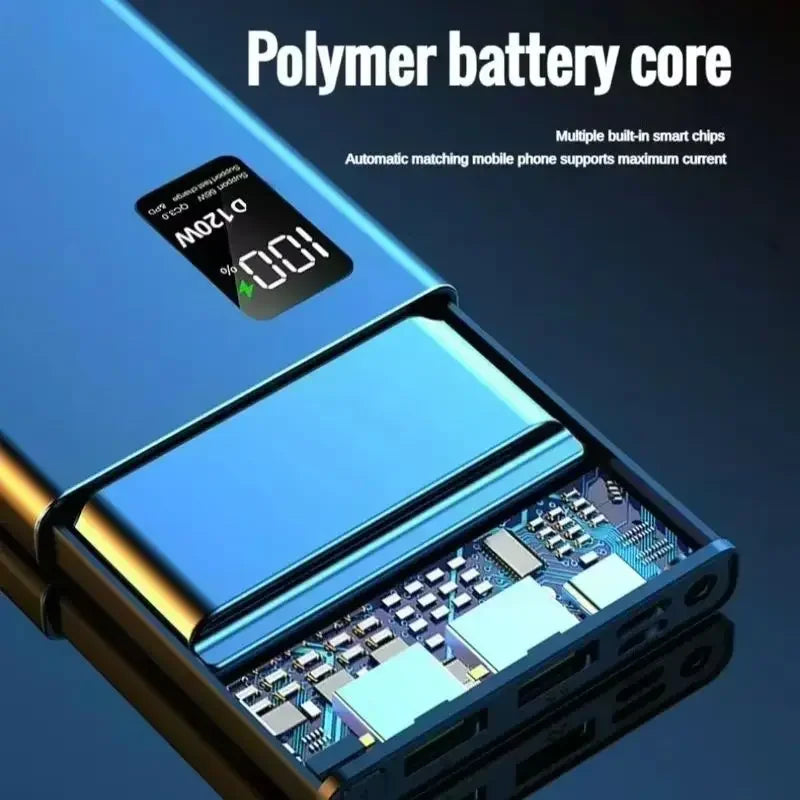 VIVO 120W Power Bank 50000mAh alta capacidad carga rápida Powerbank cargador de batería portátil para iPhone Samsung Huawei etc...-MovilExpressShop