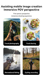 Clip magnético para teléfono con montaje en cuello 360 °   Soporte de teléfono POV de rotación para Iphone 15 14 13 12 11 10 para accesorios de teléfono SAMSUNG HUAWEI-MovilExpressShop