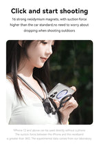 Clip magnético para teléfono con montaje en cuello 360 °   Soporte de teléfono POV de rotación para Iphone 15 14 13 12 11 10 para accesorios de teléfono SAMSUNG HUAWEI-MovilExpressShop