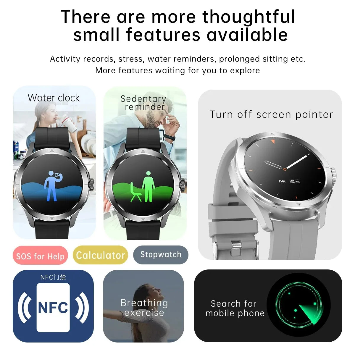 Nuevo para Xiaomi S4 Ultra deportes al aire libre reloj inteligente hombres 1,53 pulgadas AMOLED NFC GPS brújula ritmo cardíaco impermeable BT llamada Smartwatch