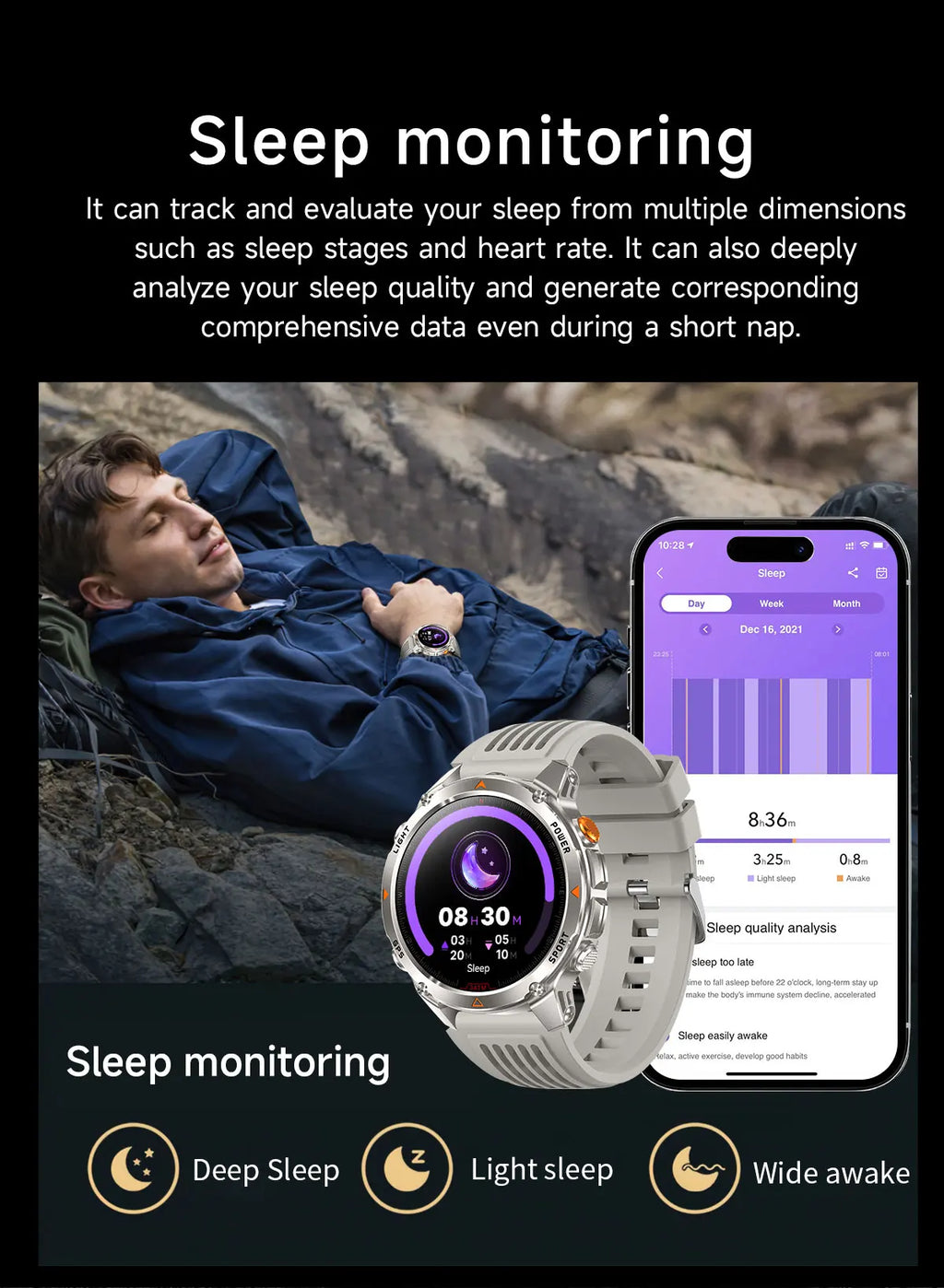 GUHUAVMI 2025 – Smartwatch Deportivo Grado Militar-MovilExpressShop