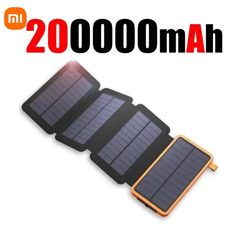 Xiaomi Solar Power Bank 20000mAh con 4 paneles solares cargador inalámbrico Powerbank para iPhone 15 Huawei Xiaomi Samsung Poverbank caliente-MovilExpressShop