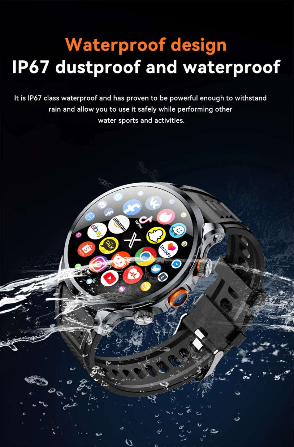 Reloj inteligente Android Netcom completo 5G/4G con cámara con tarjeta SIM videollamada AMOLED GPS WIFI Google Play mapas reloj inteligente para hombres y mujeres