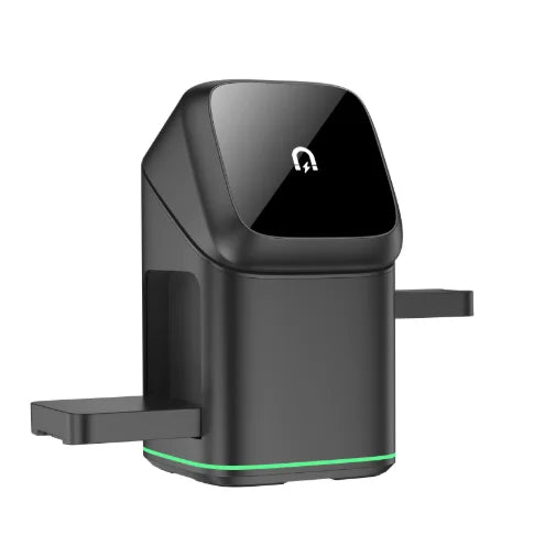 Soporte cargador inalámbrico magnético 3 en 1, cargador rápido, carga rápida inteligente para Samsung iPhone 12-16 HUAWEI iWatch AirPods