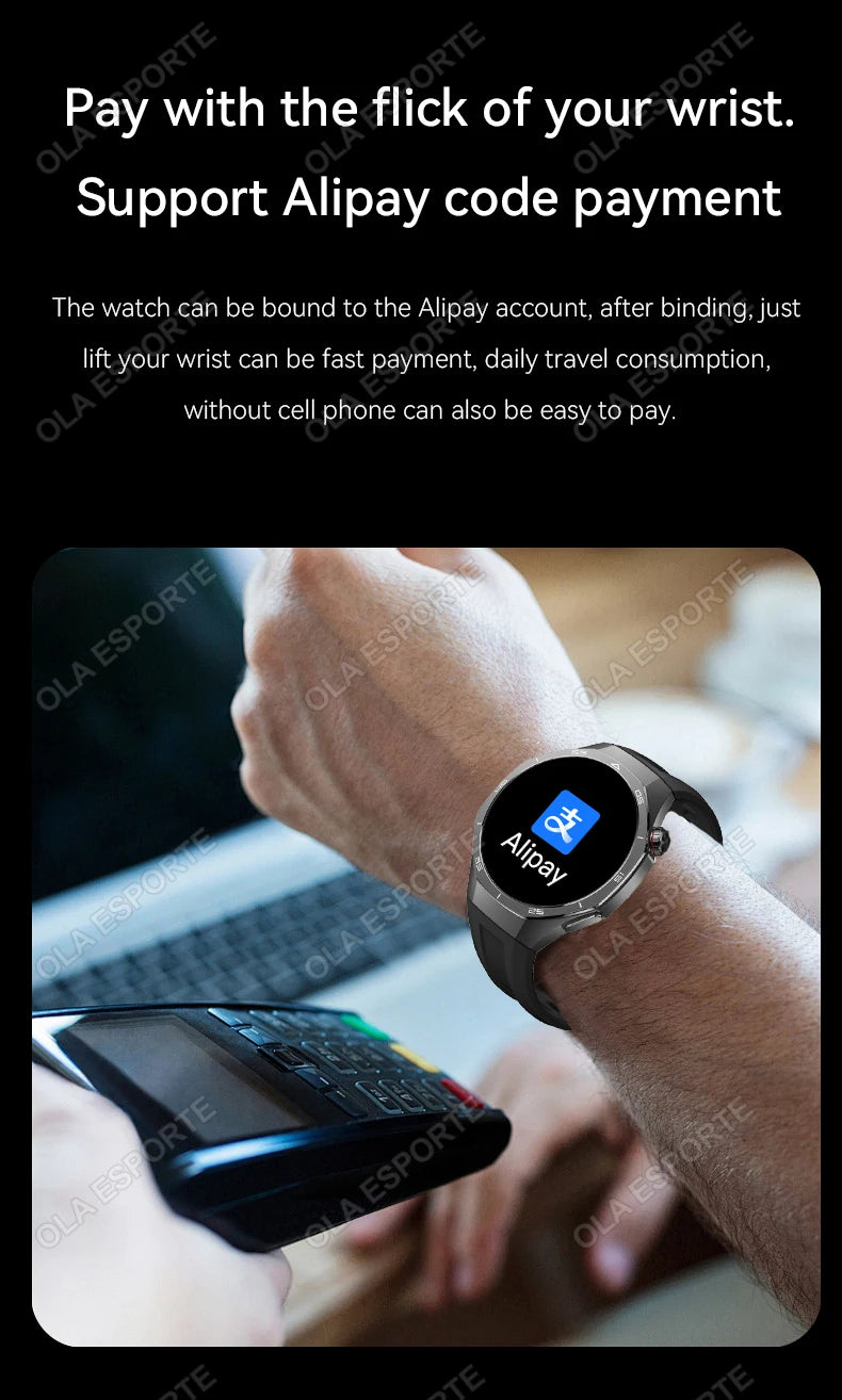 Reloj inteligente GT5 Pro, reloj deportivo GPS para hombres y mujeres, pantalla táctil AMOLED, llamadas telefónicas Bluetooth, reloj inteligente de pulsera resistente al agua para Fitness