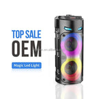 Altavoz Bluetooth portátil de baile cuadrado grande, columna de barra de sonido con luz LED colorida, caja de sonido KTV, Subwoofer Inalámbrico, Boombox de alta fidelidad-MovilExpressShop