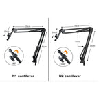 Soporte en vivo para teléfono móvil, iluminación superior profesional, cámara de disparo fija con grabación de instrucciones, palo Selfie de vídeo-MovilExpressShop