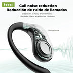 HTC NE19 auriculares Bluetooth IA OWS auriculares inalámbricos deportivos con micrófono potentes graves IA traductor auriculares impermeables de larga duración-MovilExpressShop