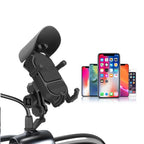 Soporte de teléfono para motocicleta, base de teléfono para GPS, soporte para Moto, manillar de teléfono móvil y montaje de espejo retrovisor para teléfono de 4-7 pulgadas