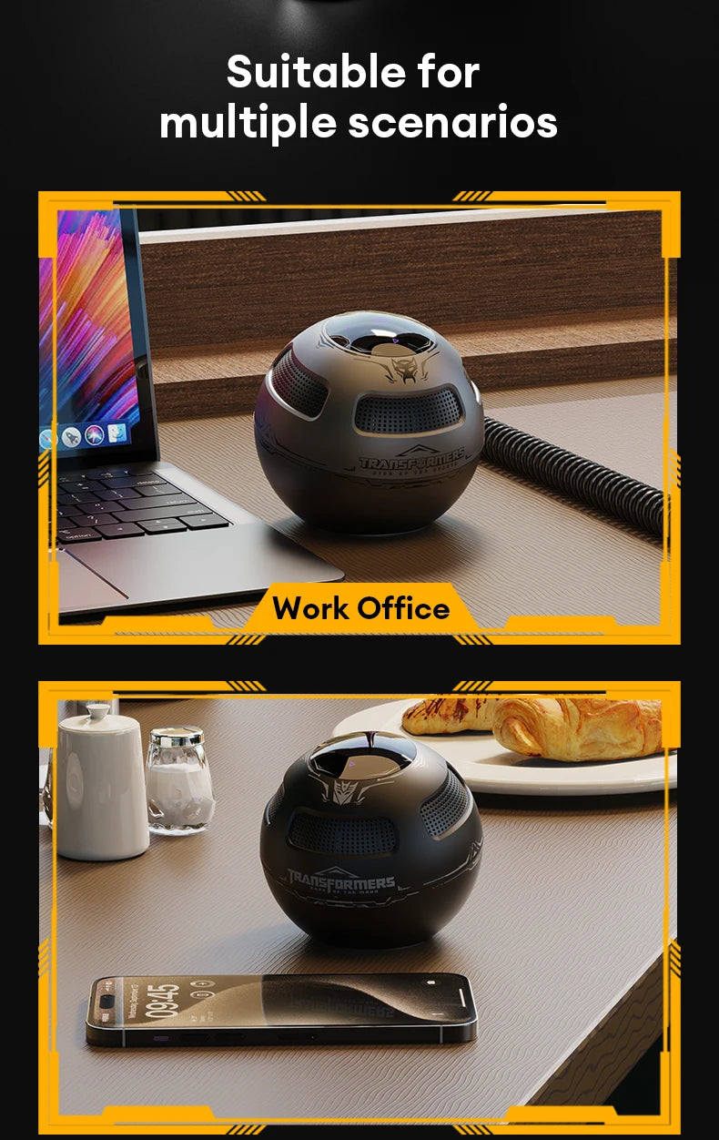TRANSFORMERS TF-Y17 Altavoz portátil Altavoz Bluetooth inalámbrico de larga resistencia Sonido estéreo Caja de sonido multifuncional-MovilExpressShop