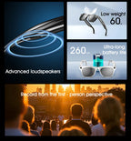 Gafas inteligentes Bluetooth, reconocimiento de objetos, traducción AI, con cámara para tomar fotos, asistente de voz, llamadas y música-MovilExpressShop