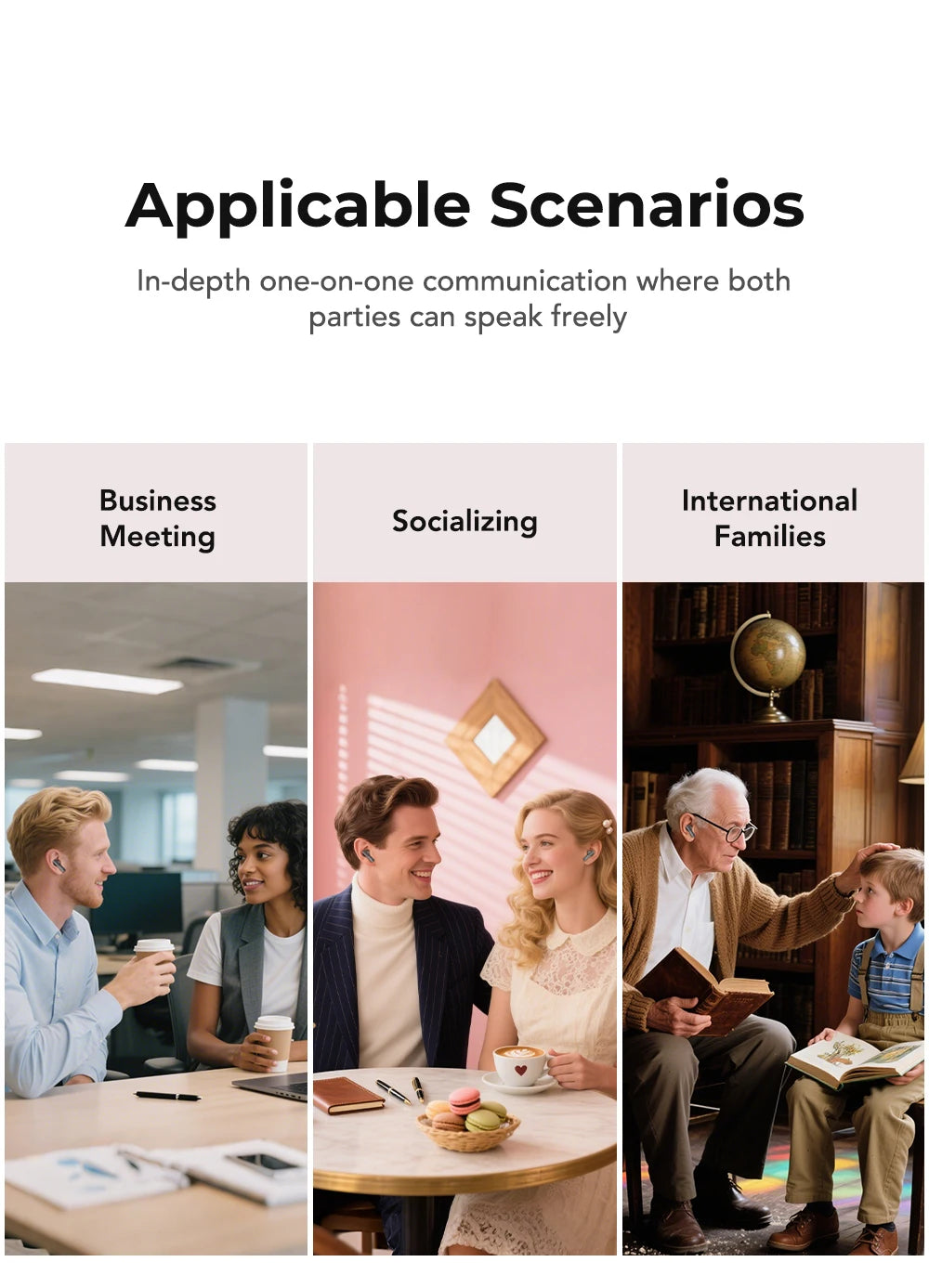 [Pantalla Ultra HD] auriculares HTC NE40 Bluetooth V6 TWS auriculares inalámbricos deportivos traductor AI auricular micrófono de reducción de ruido en la oreja