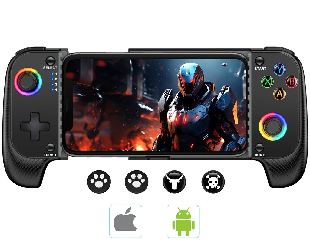 BEBONCOOL MC103 Gamepad tipo C controlador de teléfono móvil efecto Hall mango de estiramiento Joystick Android Ps juego en la nube personalizado-MovilExpressShop