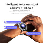 Nuevo para Xiaomi S4 Ultra deportes al aire libre reloj inteligente hombres 1,53 pulgadas AMOLED NFC GPS brújula ritmo cardíaco impermeable BT llamada Smartwatch